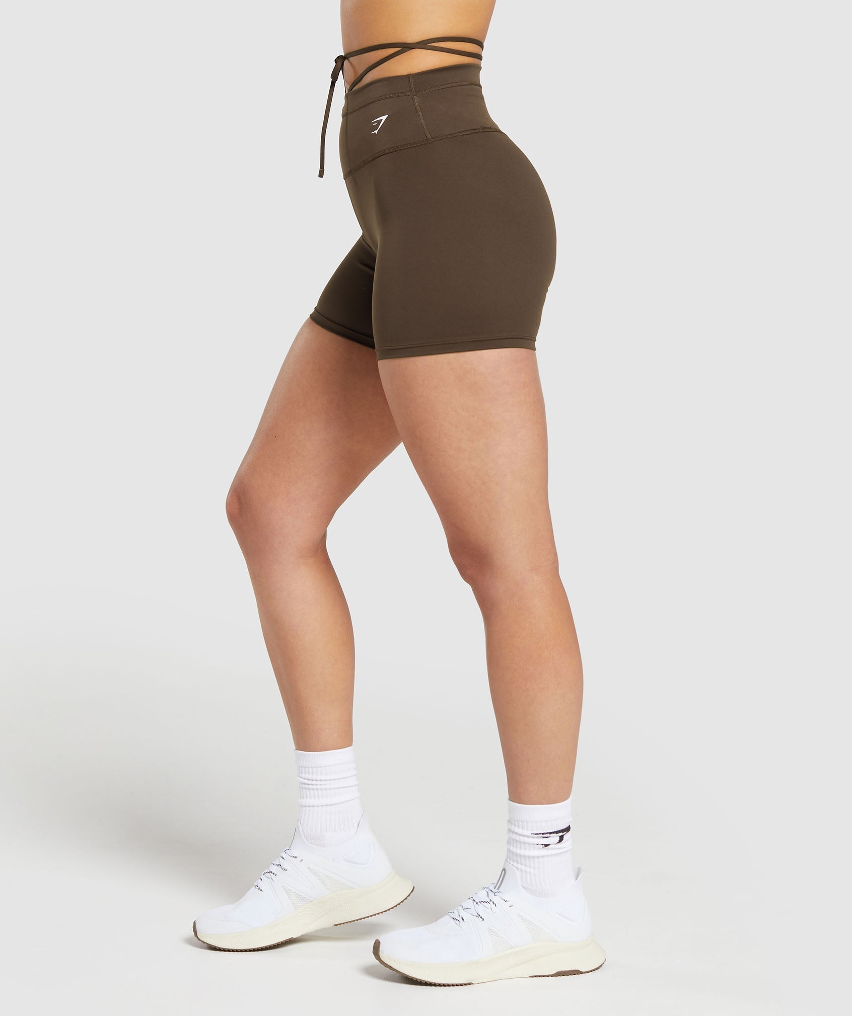Ribbon Tie Waisted Short Archive Brown