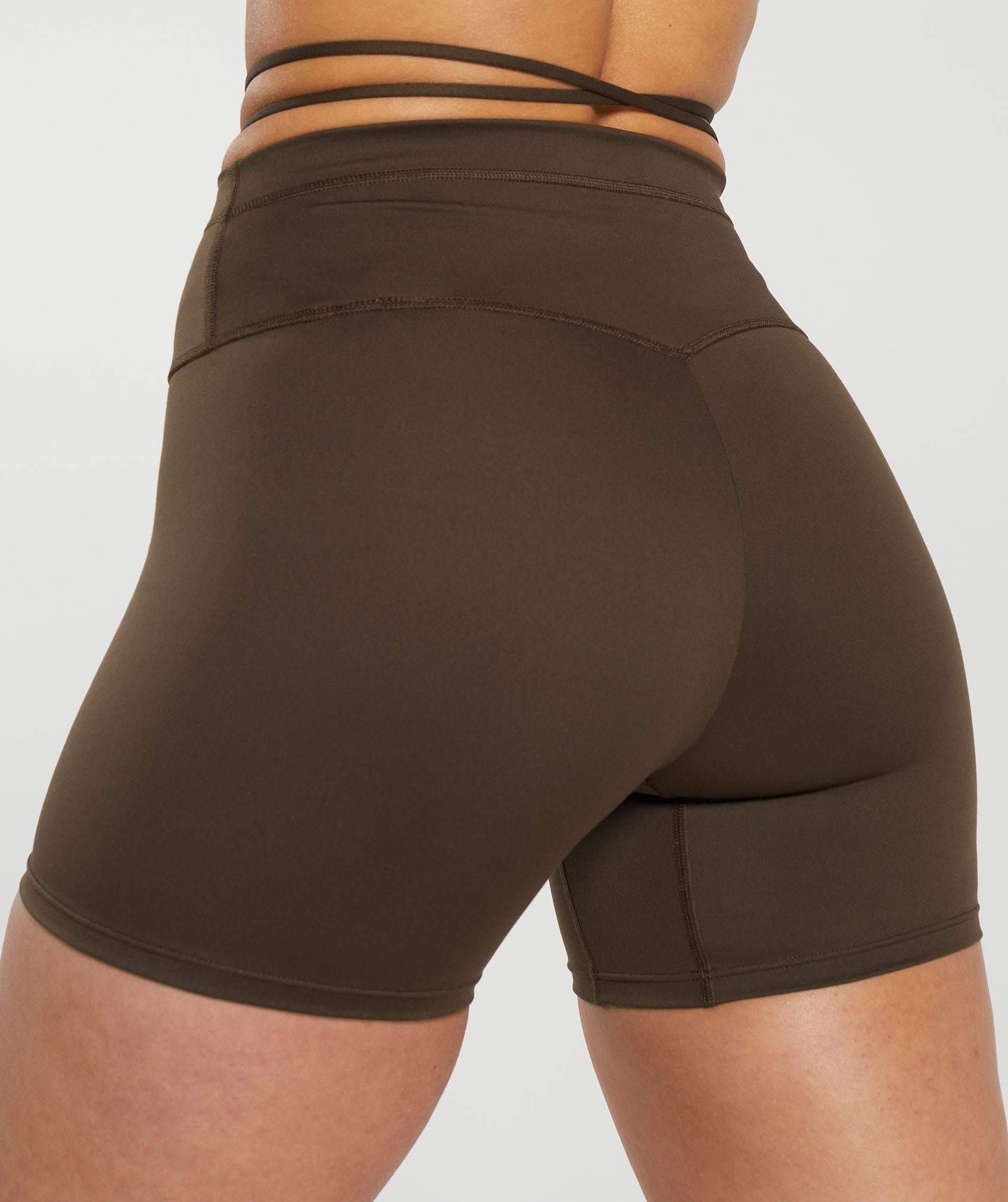Ribbon Tie Waisted Short Archive Brown