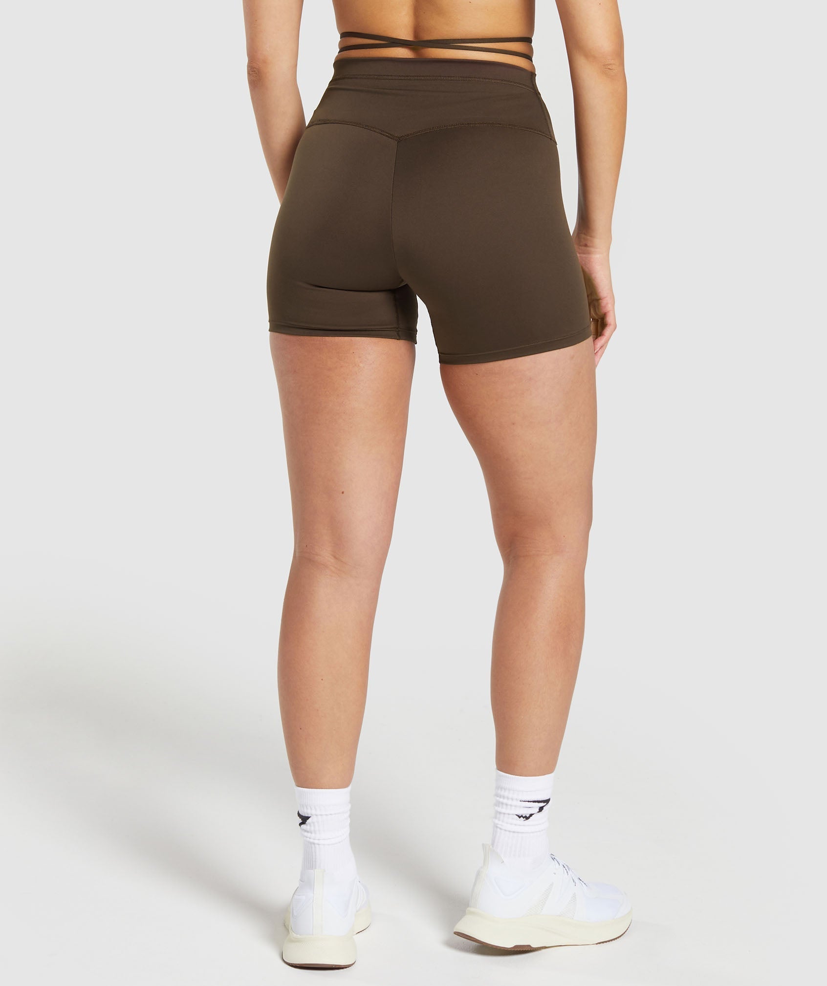Ribbon Tie Waisted Short Archive Brown