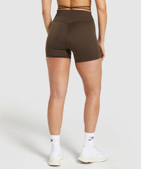 Ribbon Tie Waisted Short Archive Brown