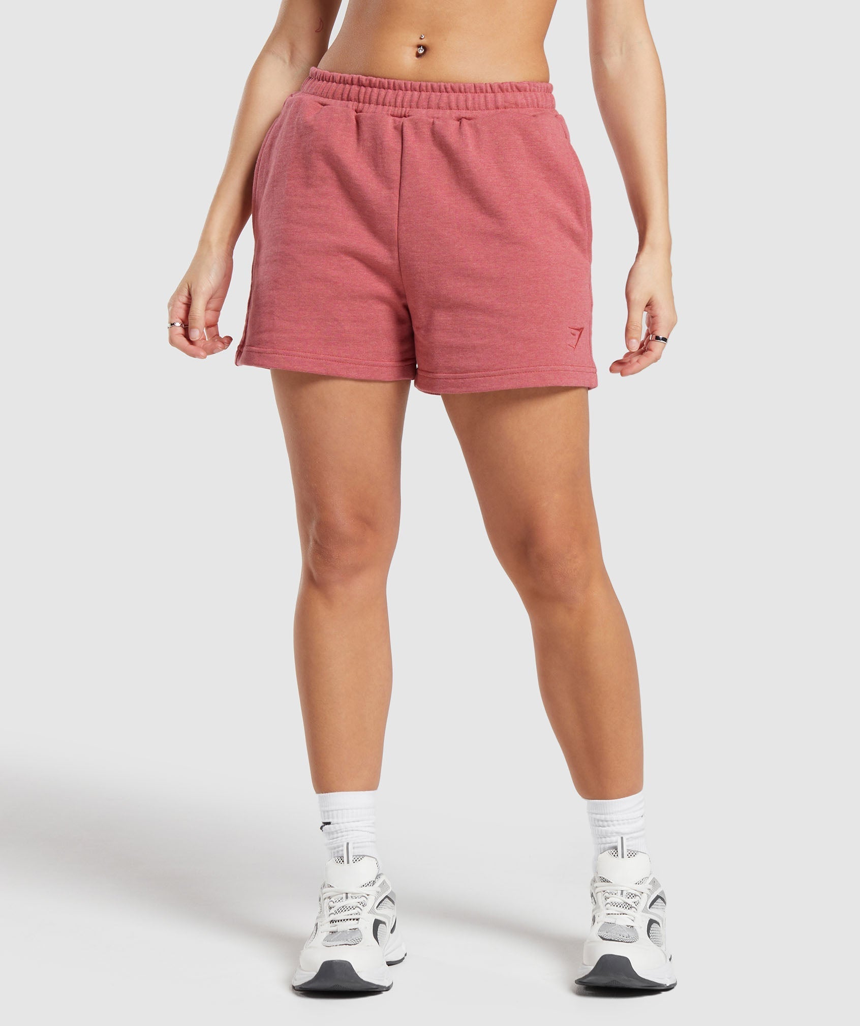 Rest Day Sweat Shorts Heritage Pink Marl