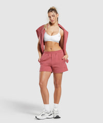 Rest Day Sweat Shorts Heritage Pink Marl