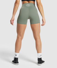 Legacy Logo Tight Shorts Unit Green