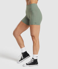Legacy Logo Tight Shorts Unit Green