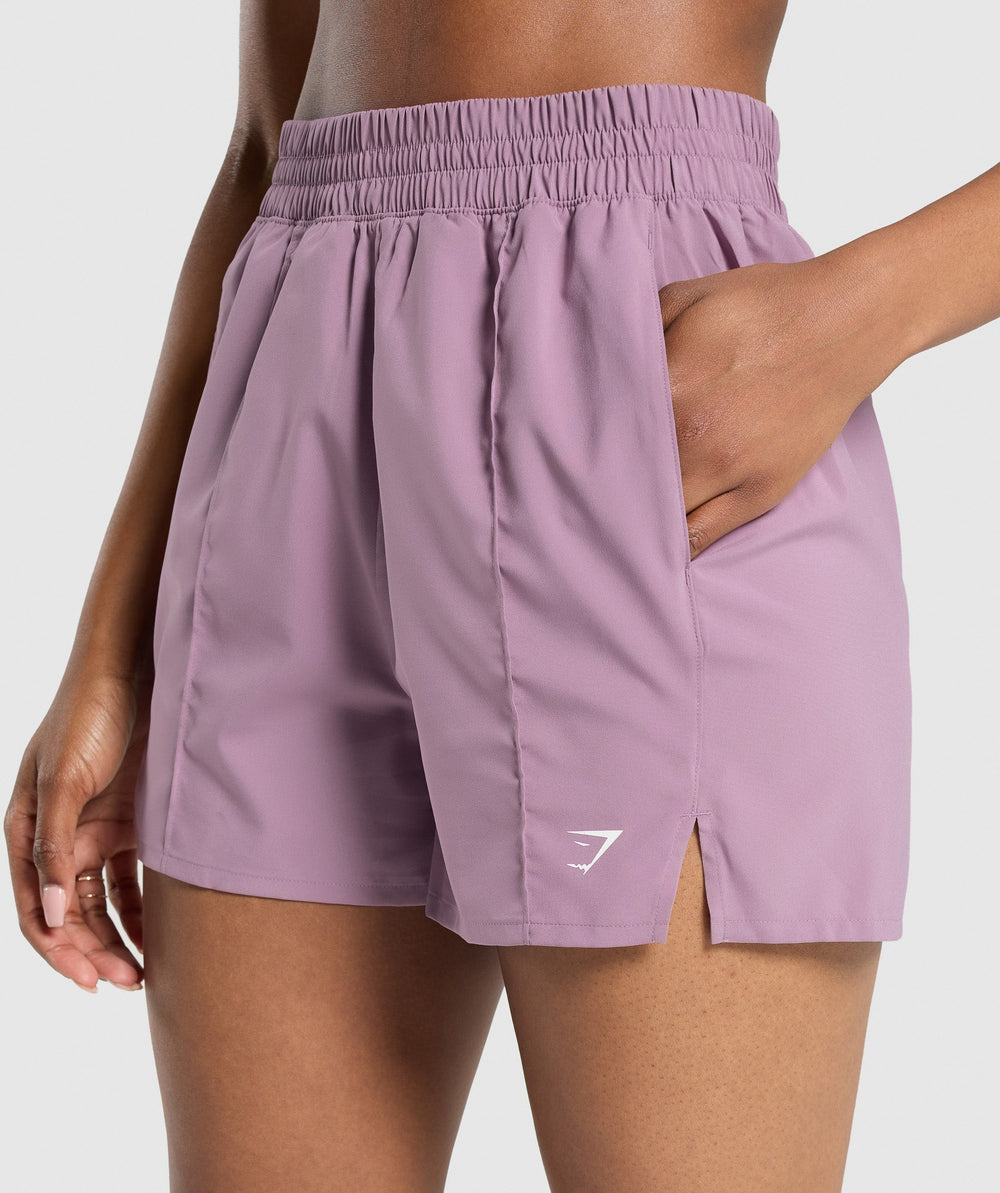 Pintuck Shorts Soft Purple