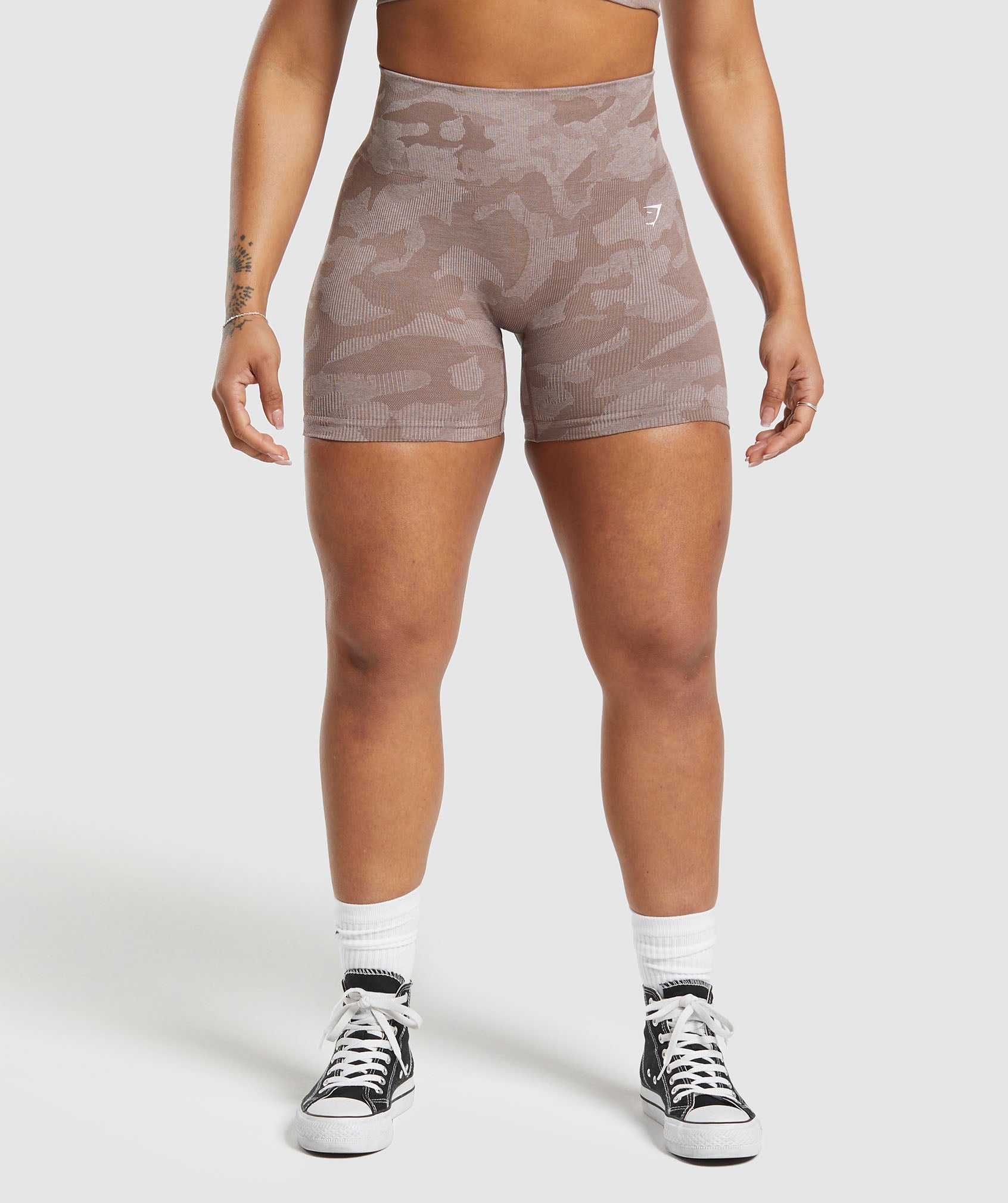 Adapt Camo Seamless Shorts Mocha Mauve/Stone Pink