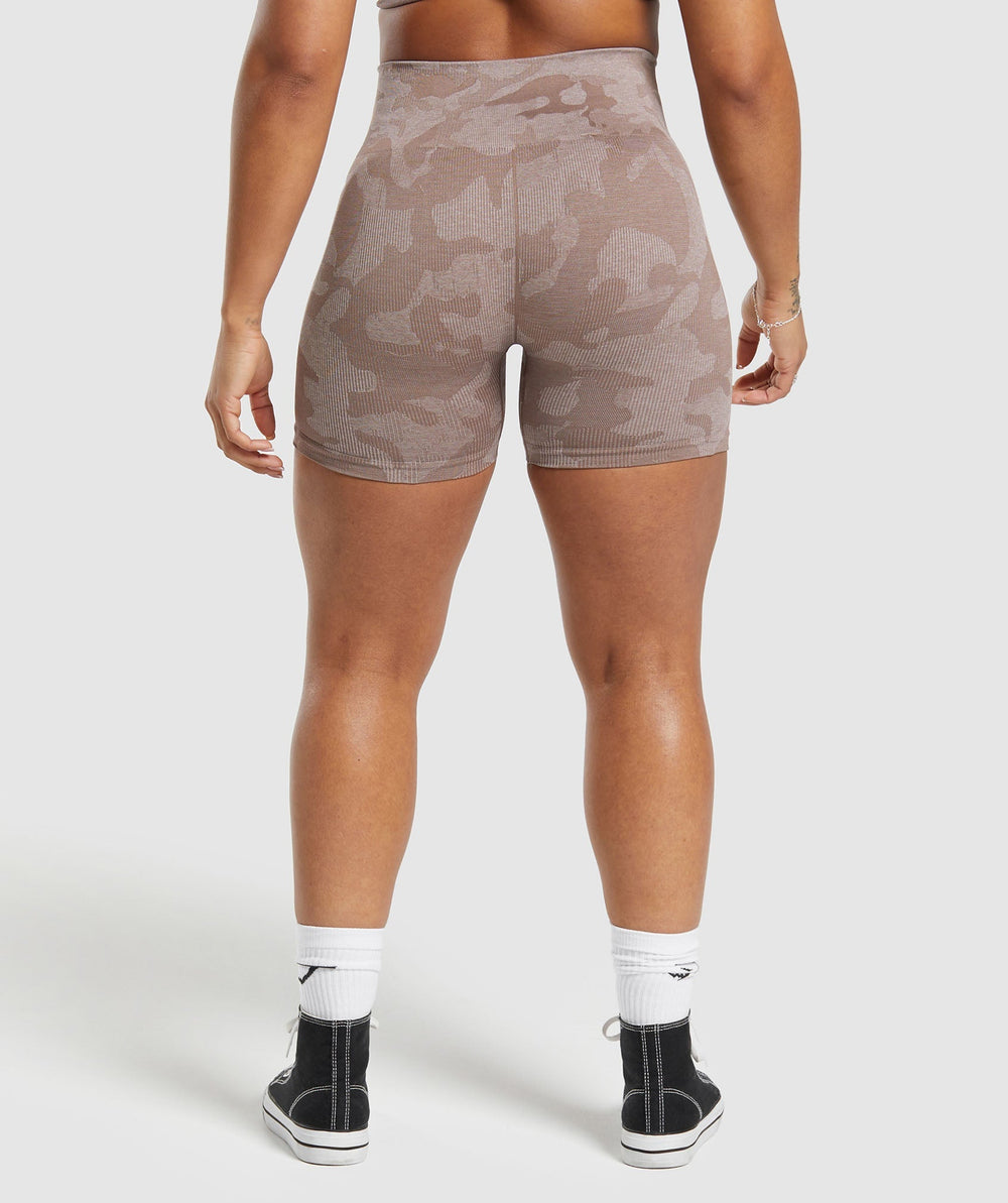 Adapt Camo Seamless Shorts Mocha Mauve/Stone Pink
