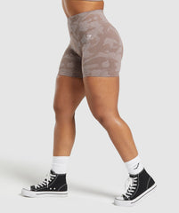 Adapt Camo Seamless Shorts Mocha Mauve/Stone Pink