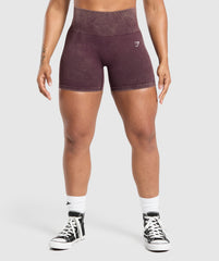 Gains Seamless Washed Shorts Depth Purple