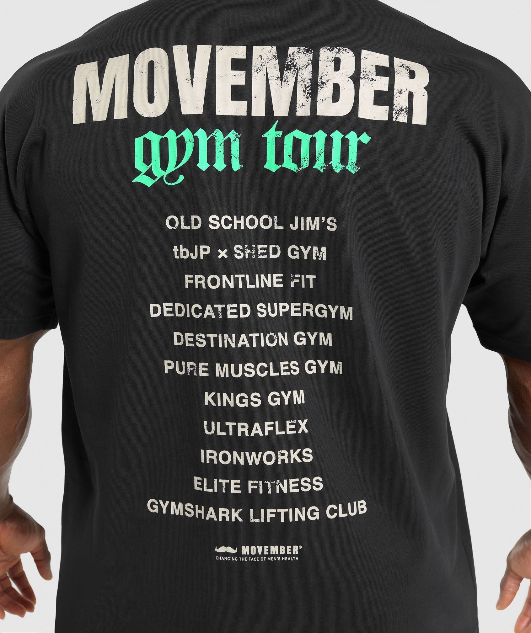 Movember Graphic T-Shirt Black