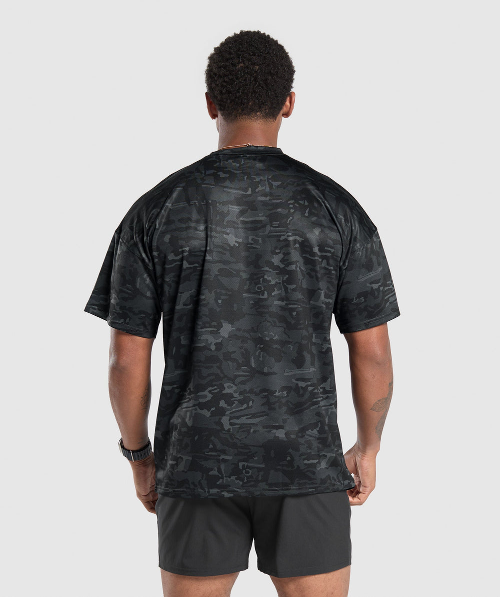 Oversized Performance T-Shirt Obsidian Black
