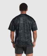 Oversized Performance T-Shirt Obsidian Black
