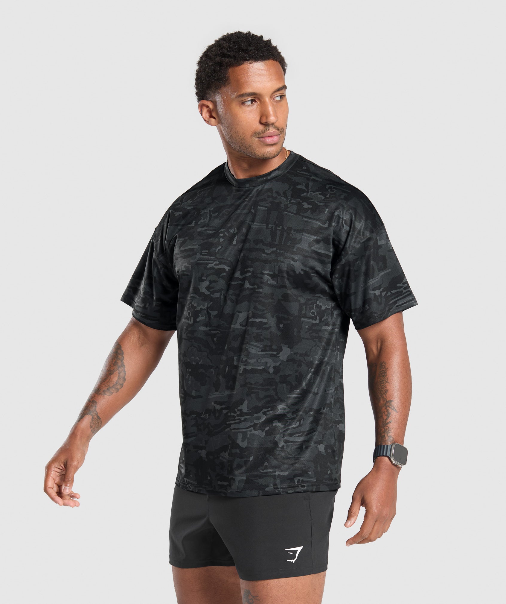 Oversized Performance T-Shirt Obsidian Black