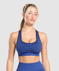 Sport Seamless Sports Bra Force Blue/Pastel Blue