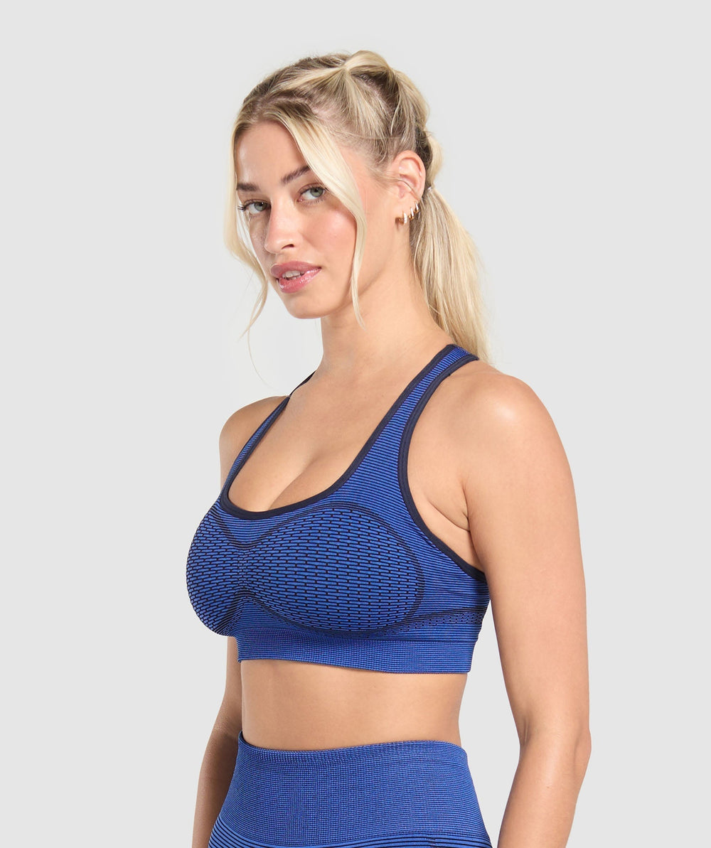 Sport Seamless Sports Bra Force Blue/Pastel Blue