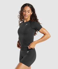 Vital Tight T-Shirt Black Marl