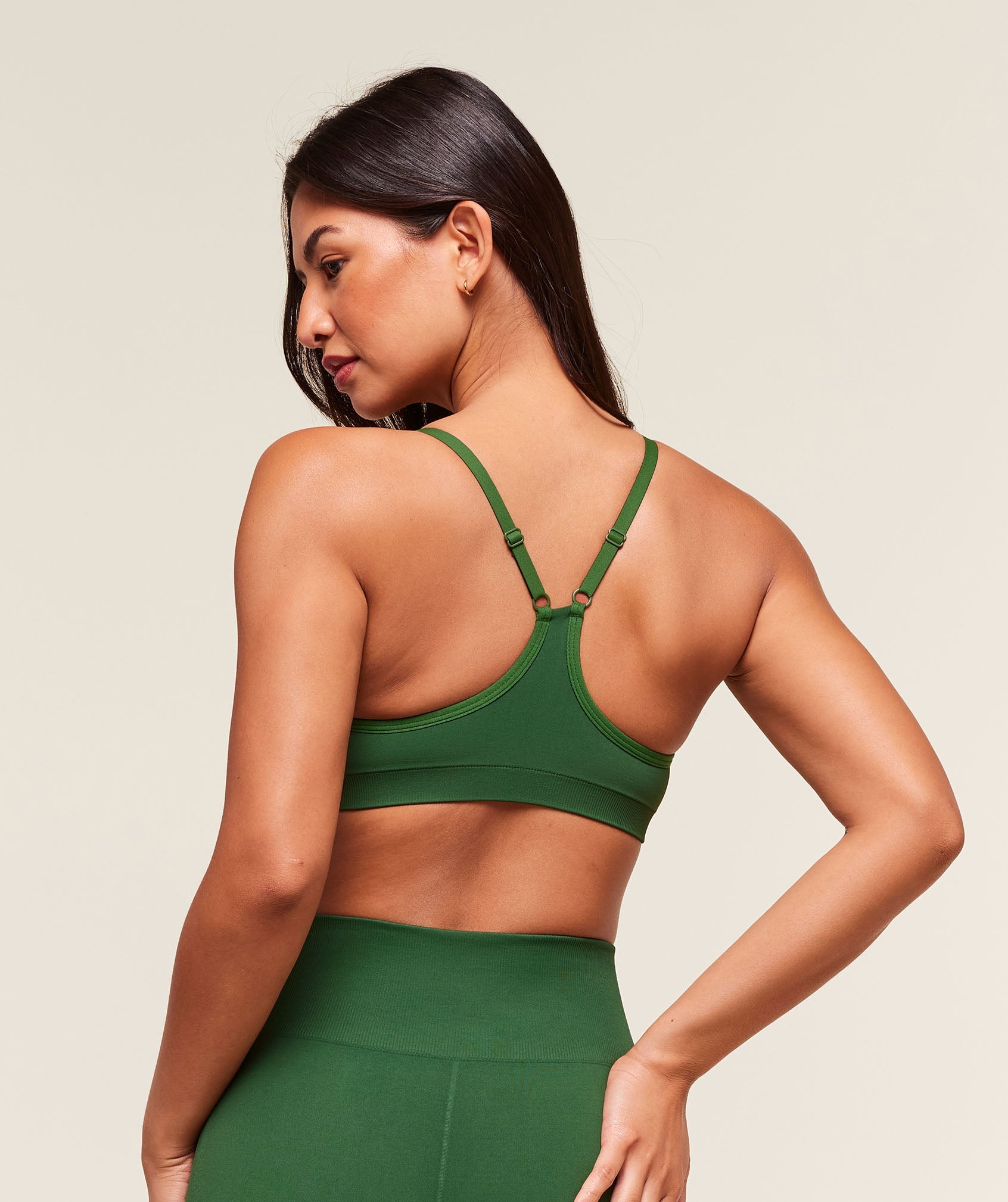 Everyday Seamless Racerback Sports Bra Athletic Green
