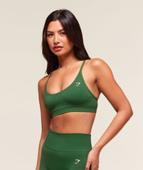 Everyday Seamless Racerback Sports Bra Athletic Green
