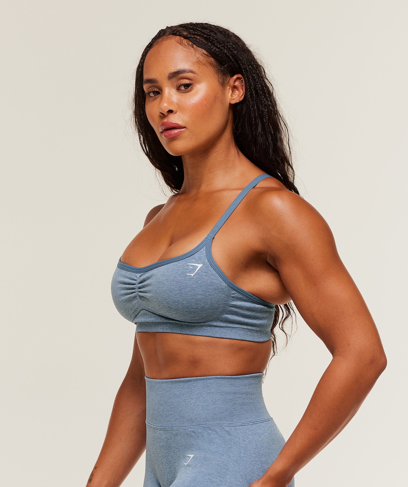 Lift Seamless Sports Bra Worn Blue/Peri Blue Marl