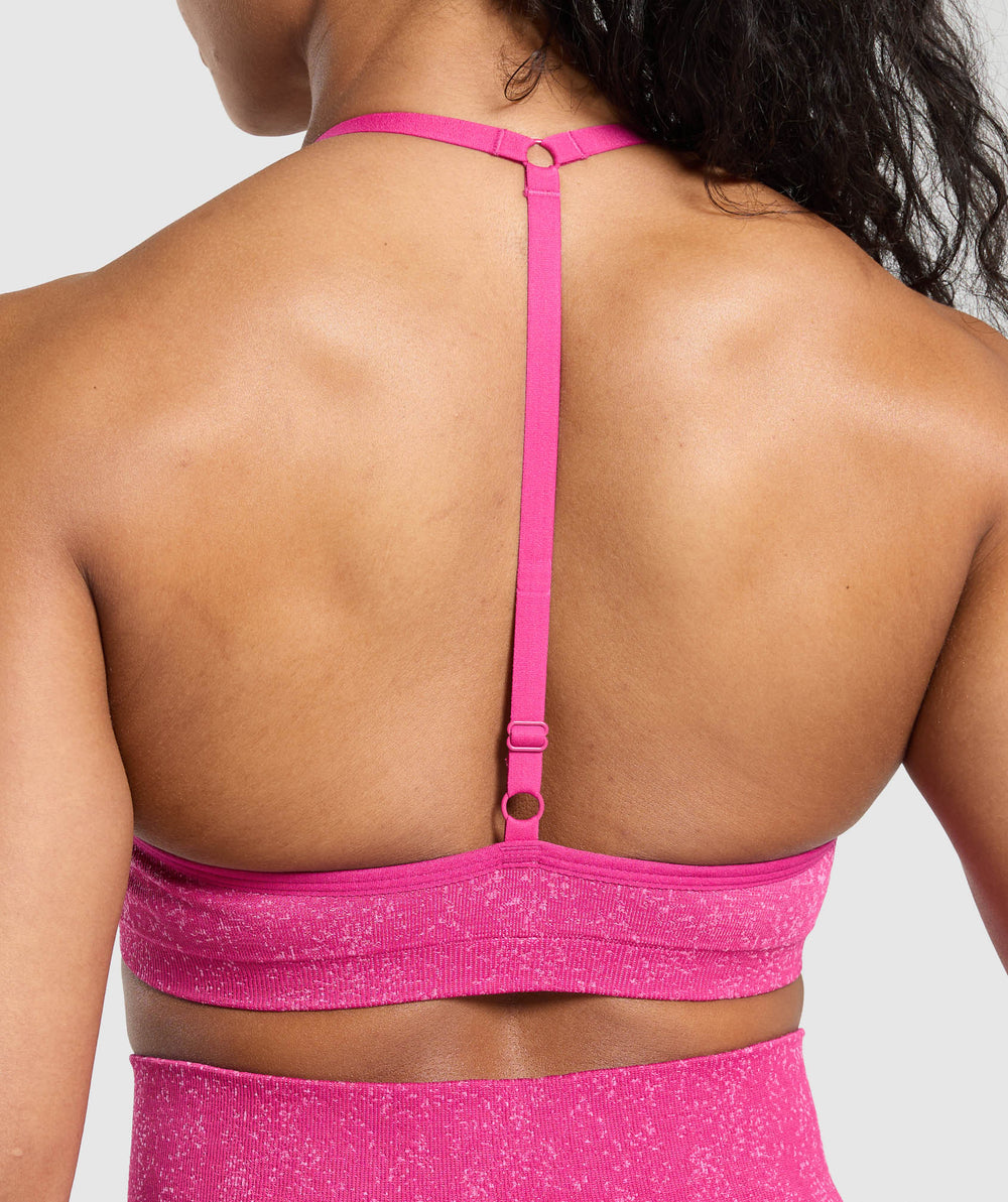 Adapt Fleck T-Back Bra Winning Pink/Sour Pink