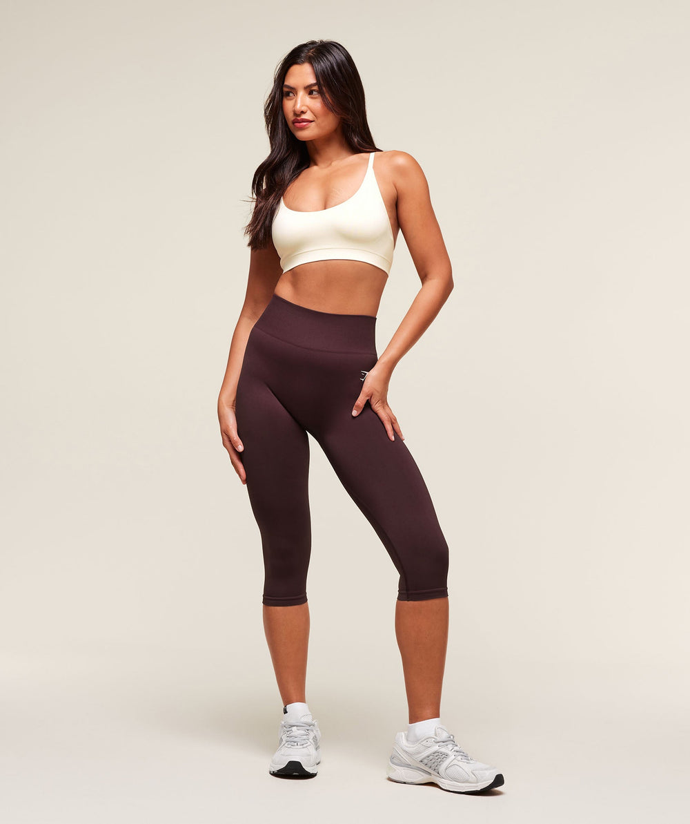 Everyday Seamless Racerback Sports Bra Soft White