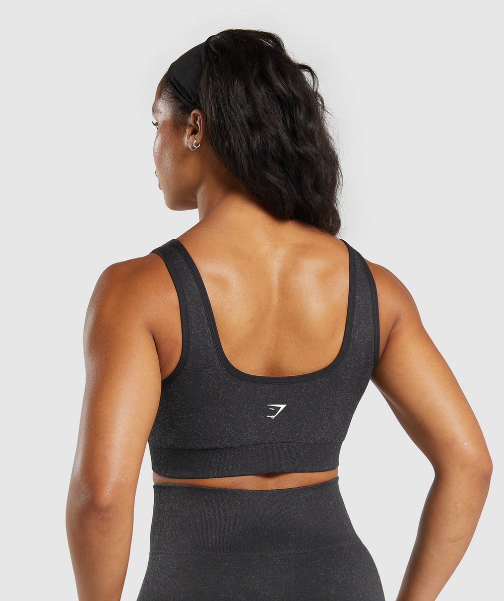 Adapt Fleck Sports Bra Black/Smokey Grey