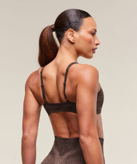 Adapt X Whitney Animal Seamless Twist Front Bra Archive Brown/Soft Brown