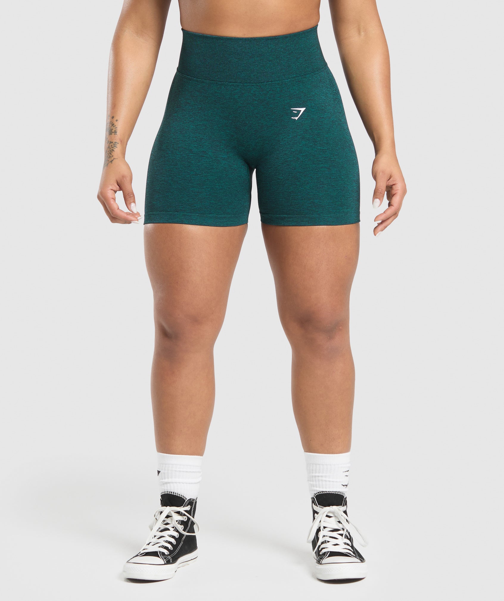 Lift Seamless Shorts Functional Teal/Black Marl