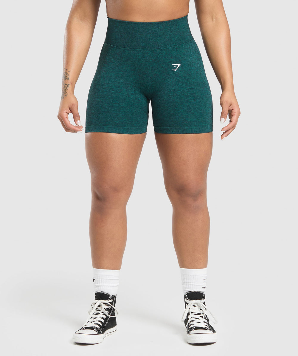 Lift Seamless Shorts Functional Teal/Black Marl
