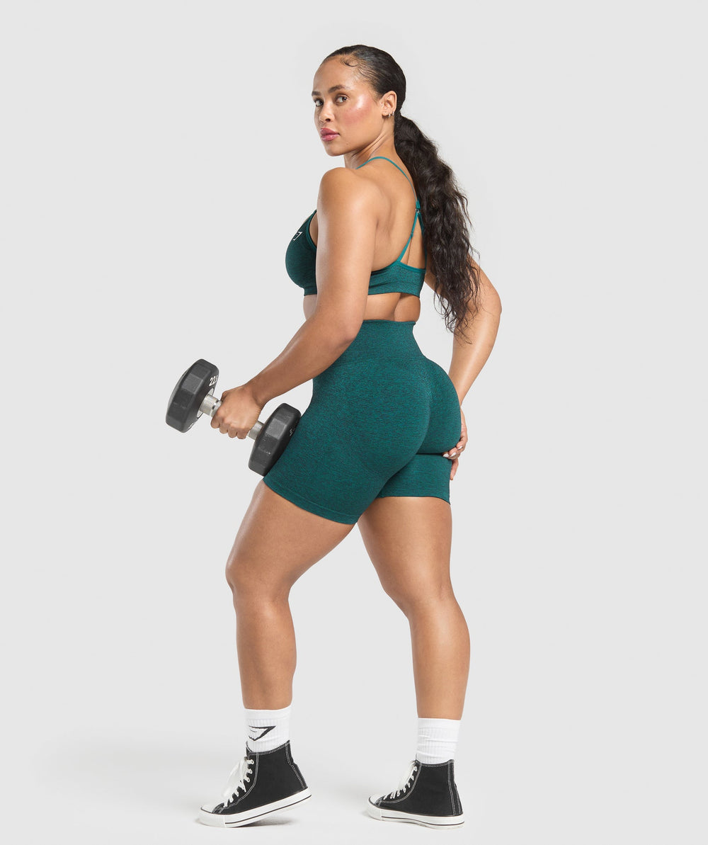 Lift Seamless Shorts Functional Teal/Black Marl