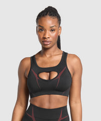Apex Lift Sports Bra Black/Reps Red