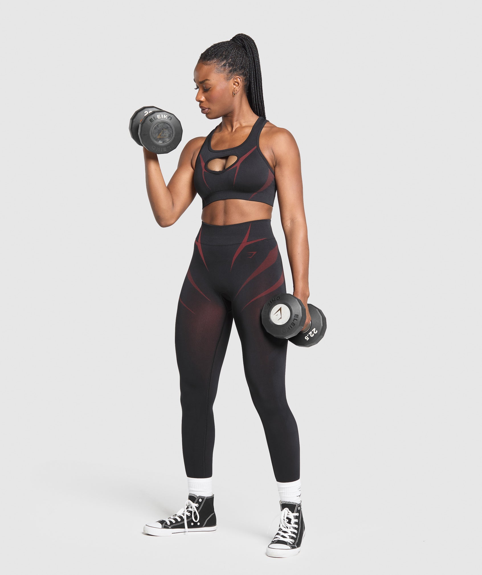 Apex Lift Sports Bra Black/Reps Red