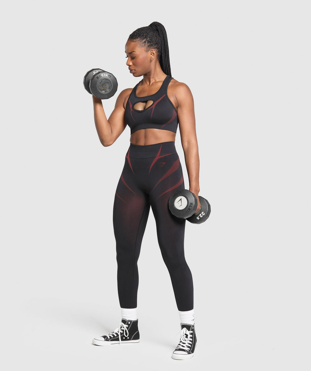 Apex Lift Sports Bra Black/Reps Red