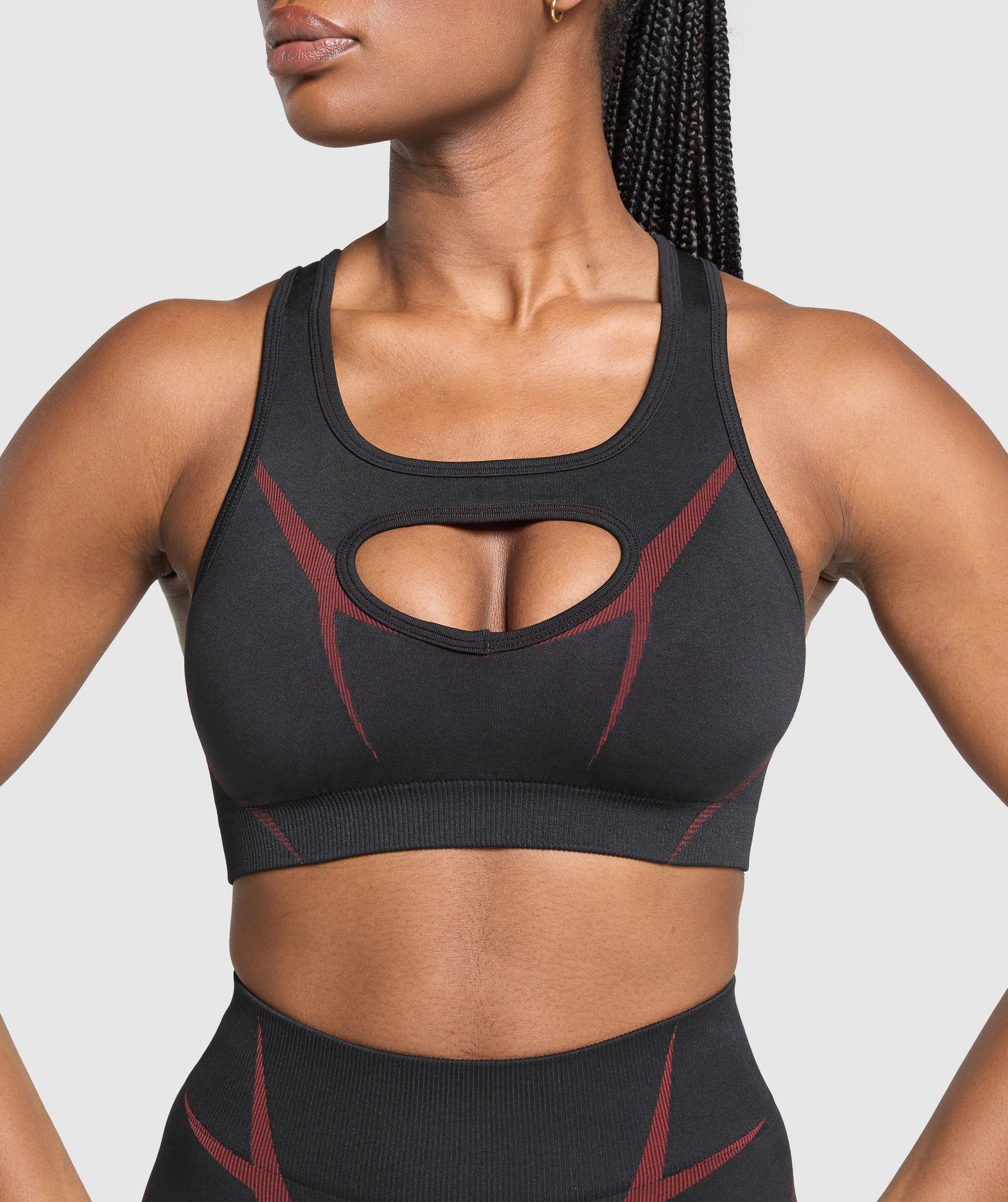 Apex Lift Sports Bra Black/Reps Red