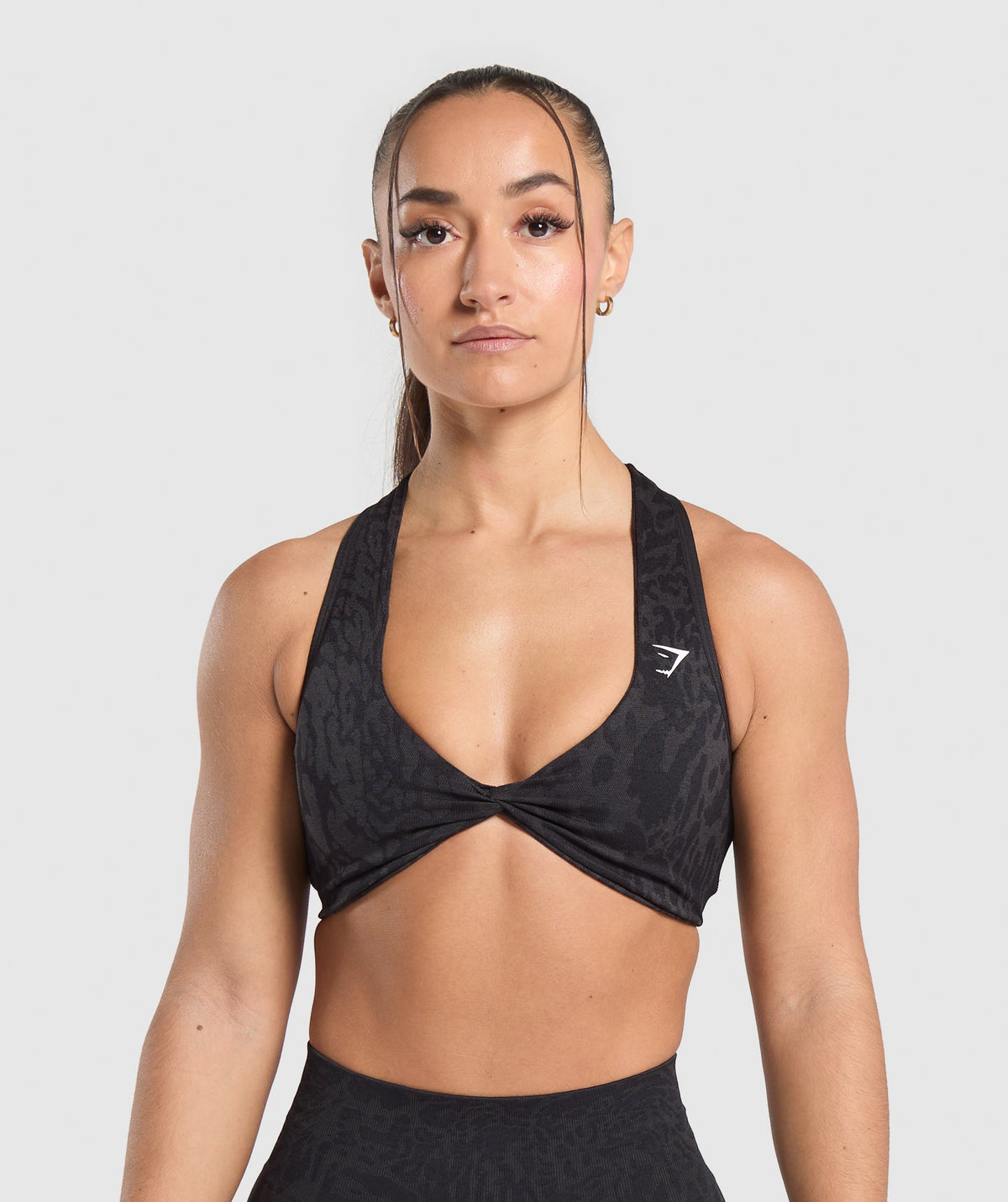 Adapt Safari Seamless Bralette Black/Asphalt Grey