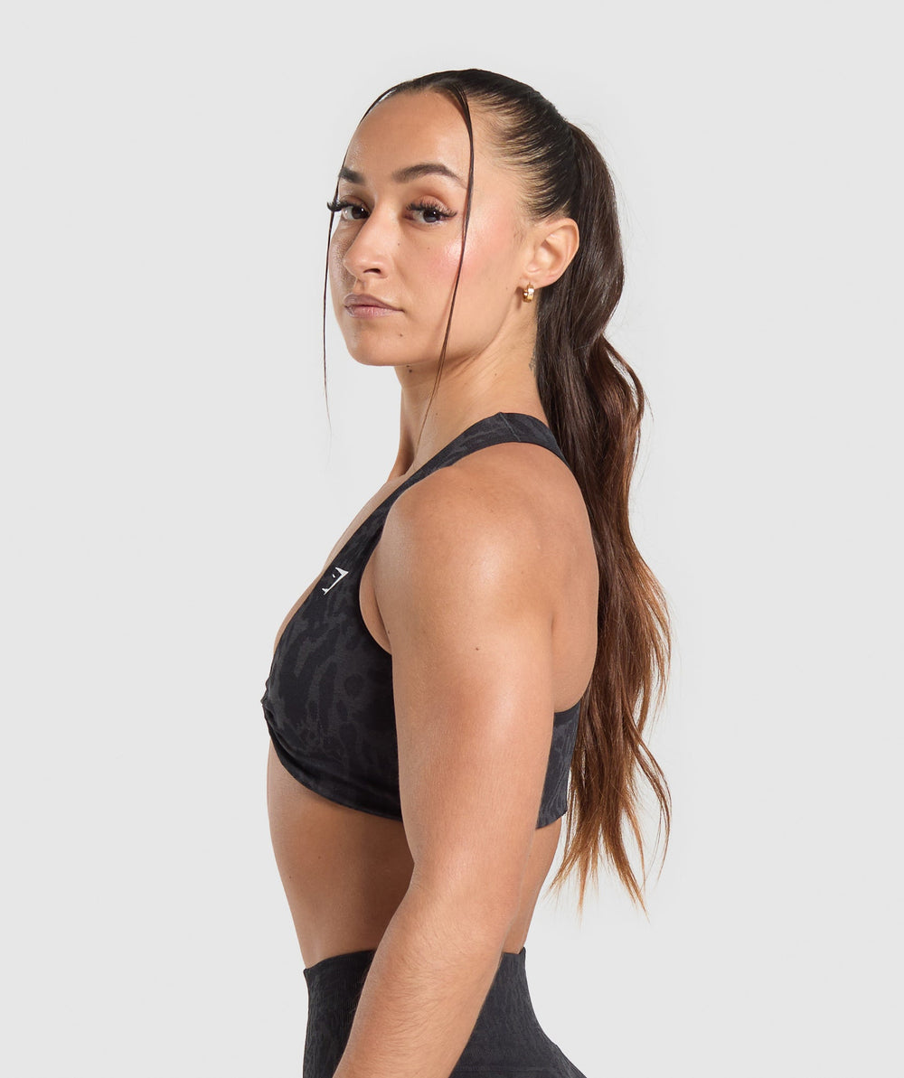 Adapt Safari Seamless Bralette Black/Asphalt Grey