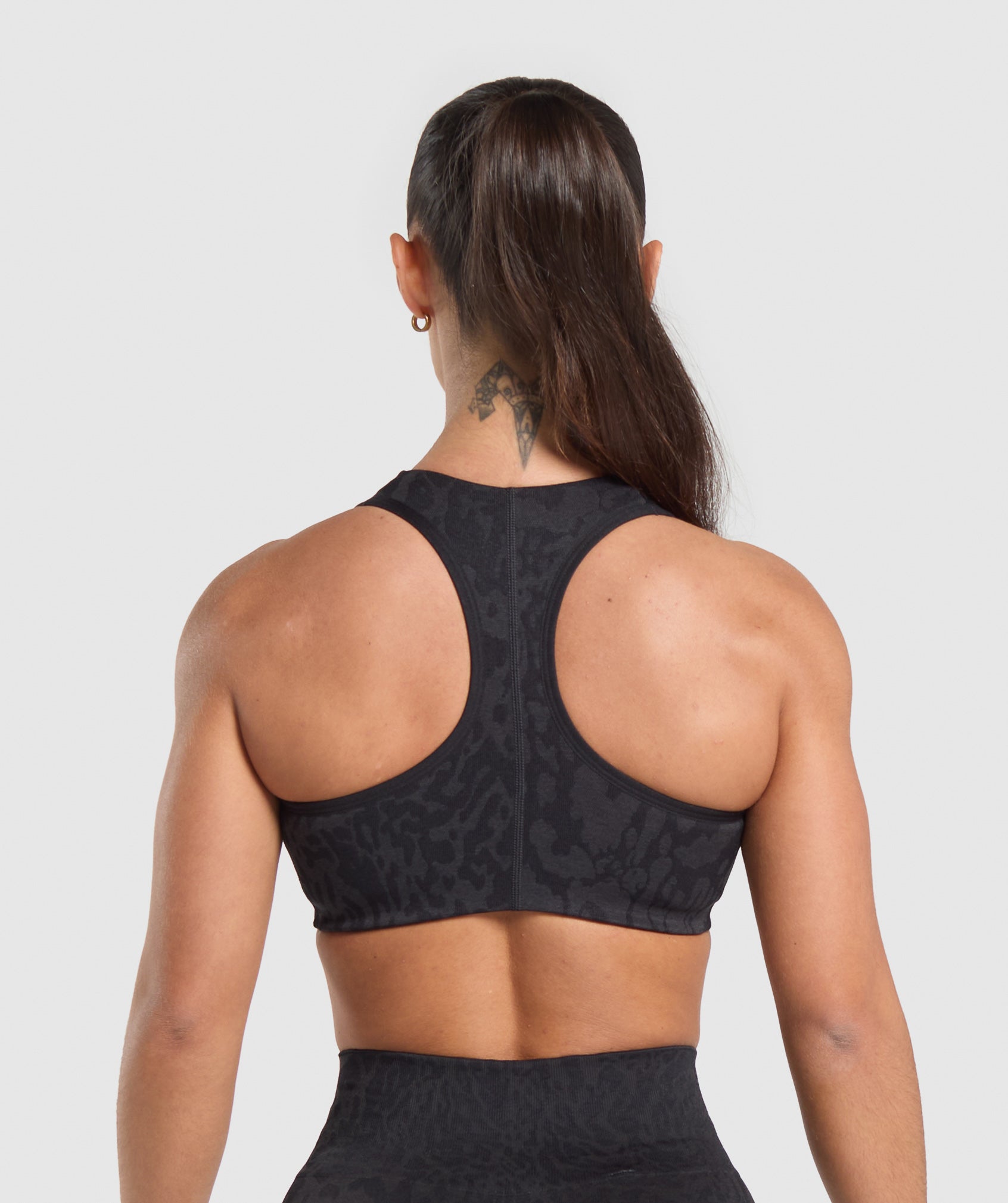 Adapt Safari Seamless Bralette Black/Asphalt Grey