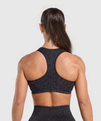 Adapt Safari Seamless Bralette Black/Asphalt Grey