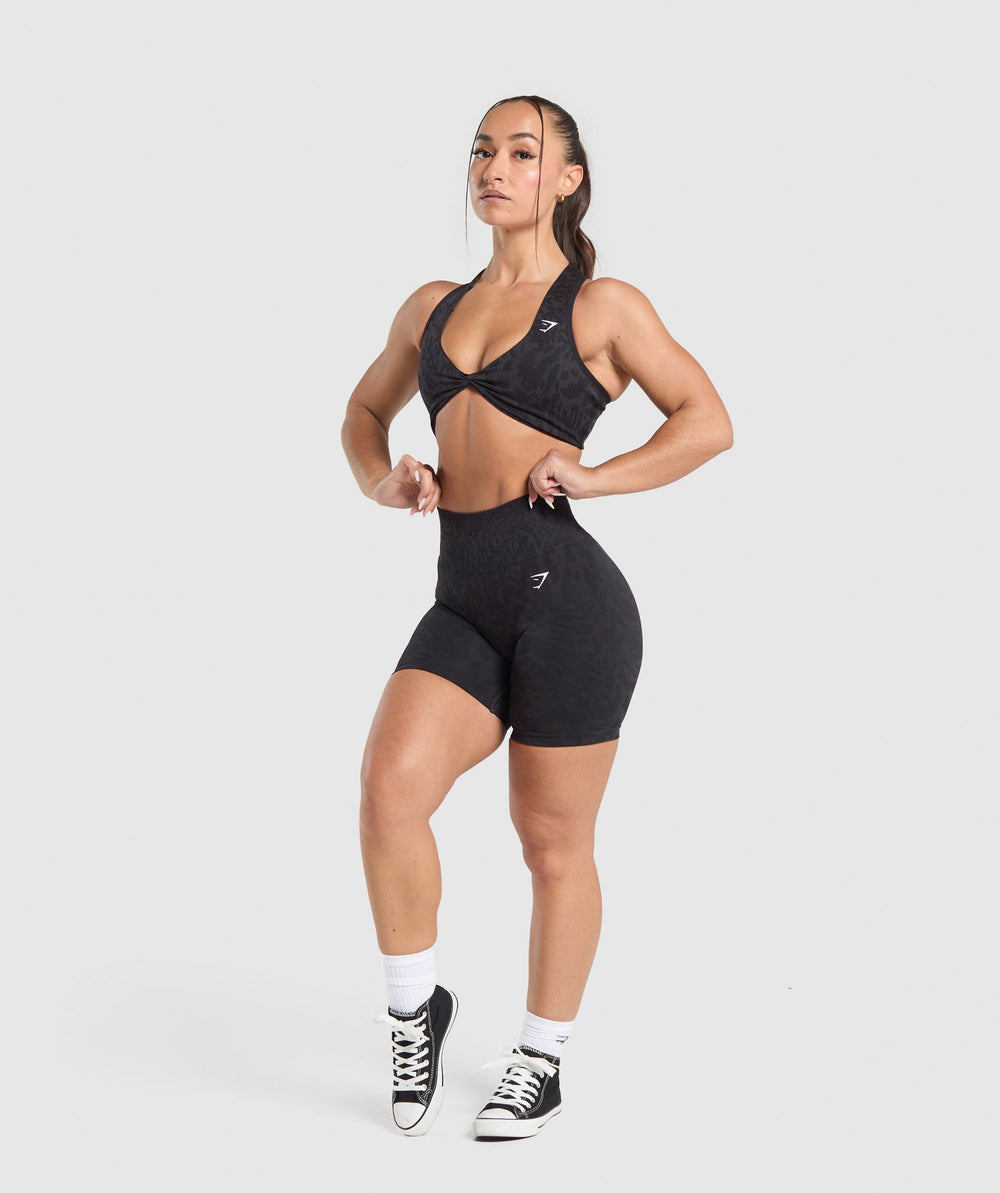 Adapt Safari Seamless Bralette Black/Asphalt Grey