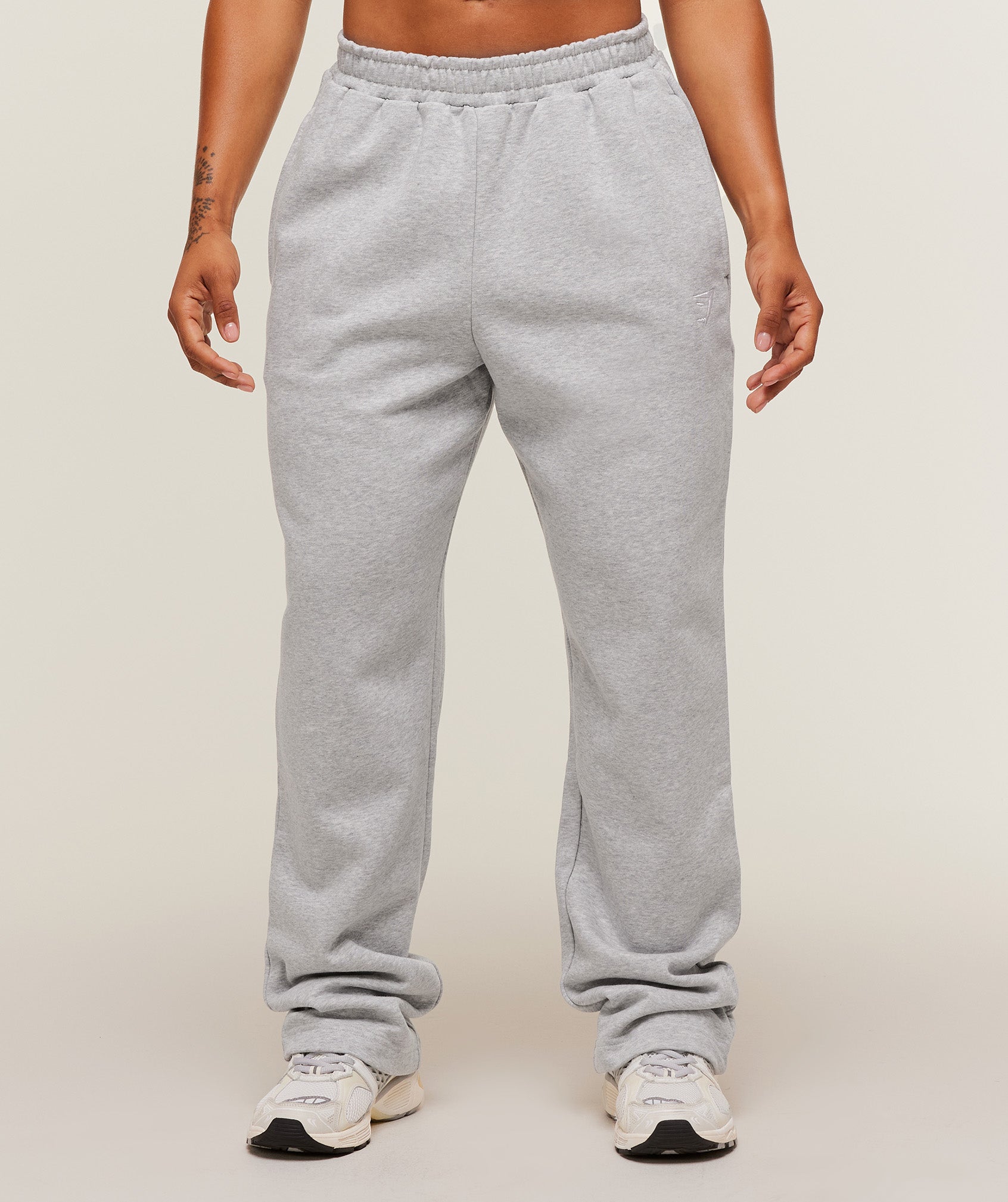 Training Fleece Straight Leg Short Pant Light Grey Core Marl