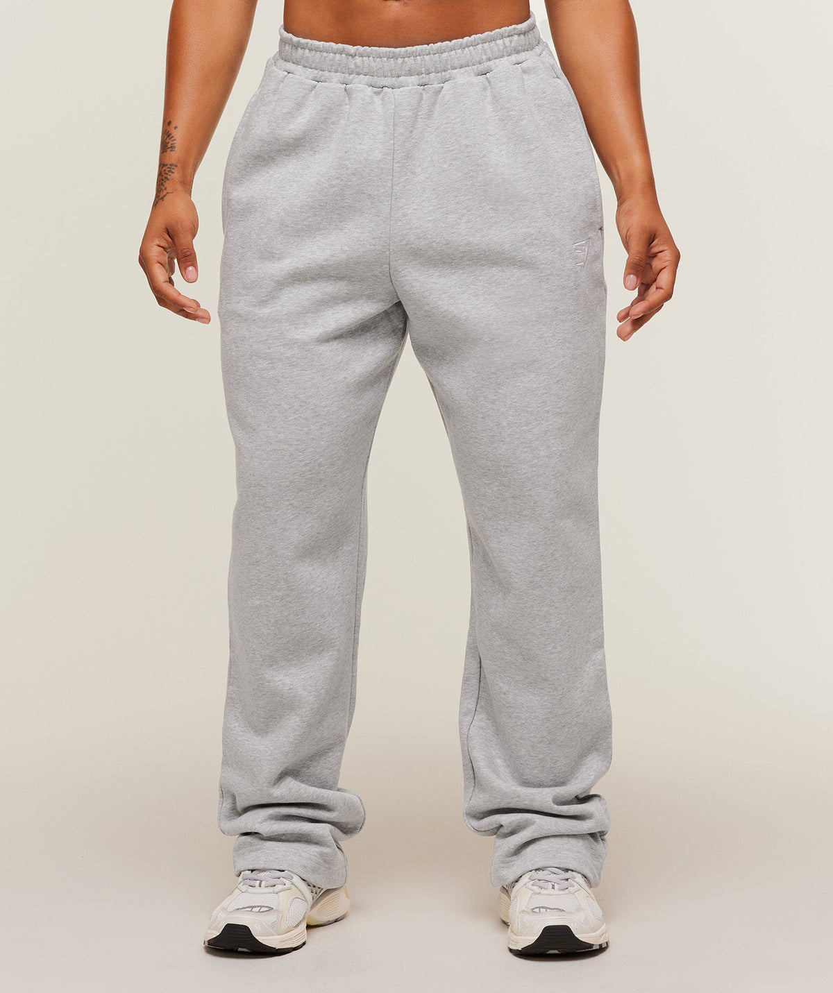Training Fleece Straight Leg Short Pant Light Grey Core Marl
