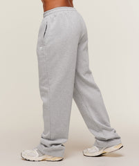 Training Fleece Straight Leg Short Pant Light Grey Core Marl