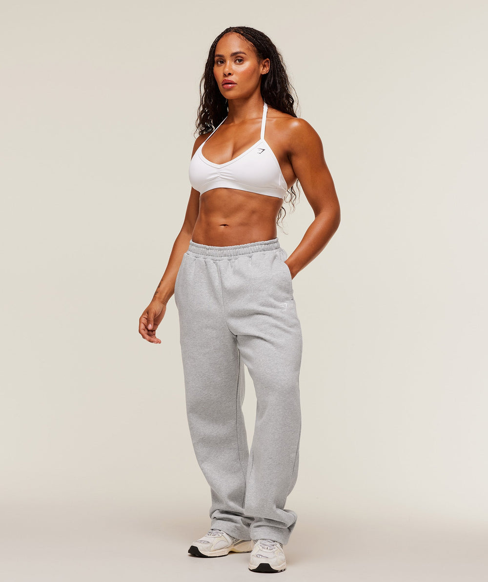 Training Fleece Straight Leg Short Pant Light Grey Core Marl