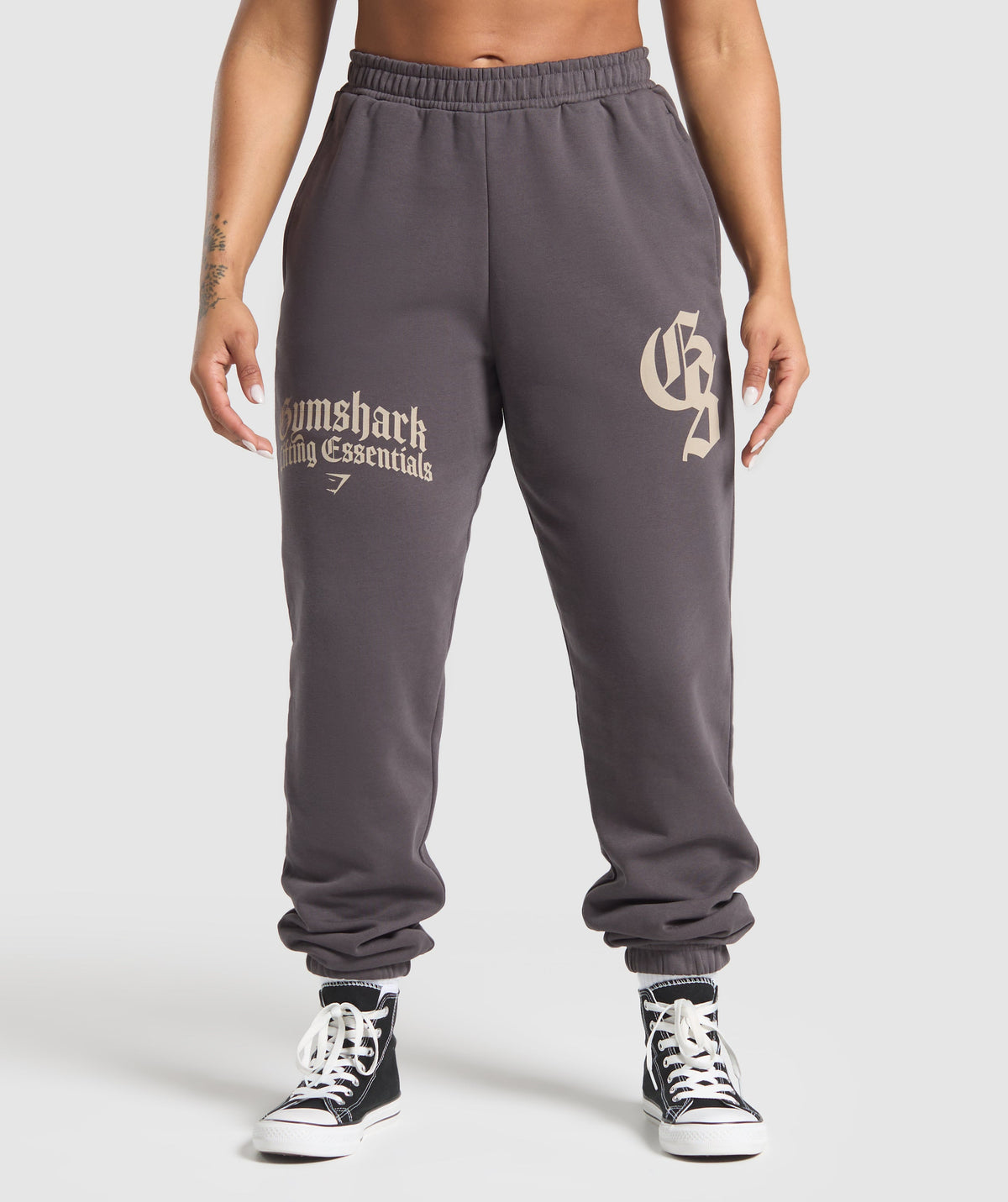 Lifting Essentials Oversized Joggers Greyed Purple