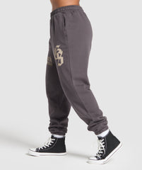 Lifting Essentials Oversized Joggers Greyed Purple