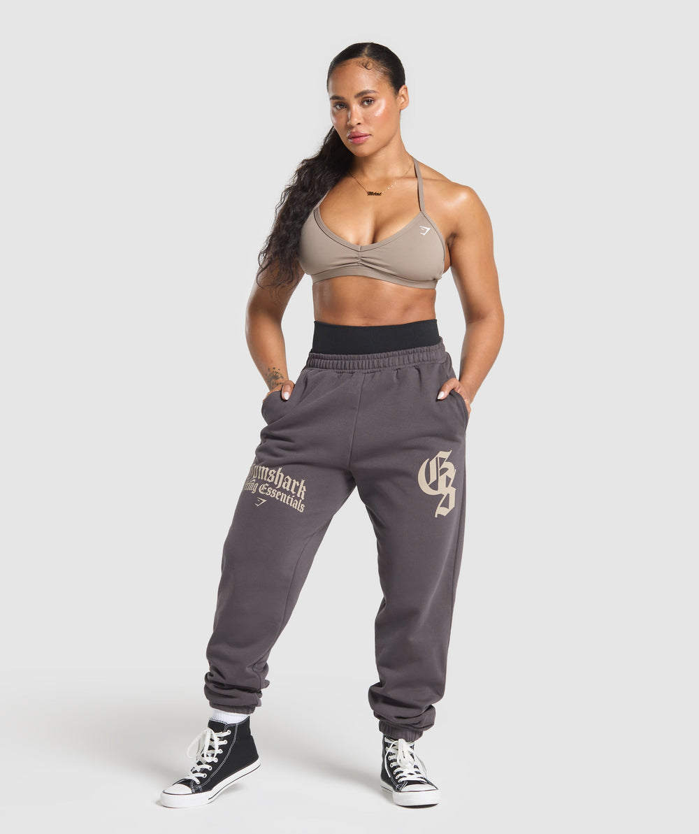 Lifting Essentials Oversized Joggers Greyed Purple