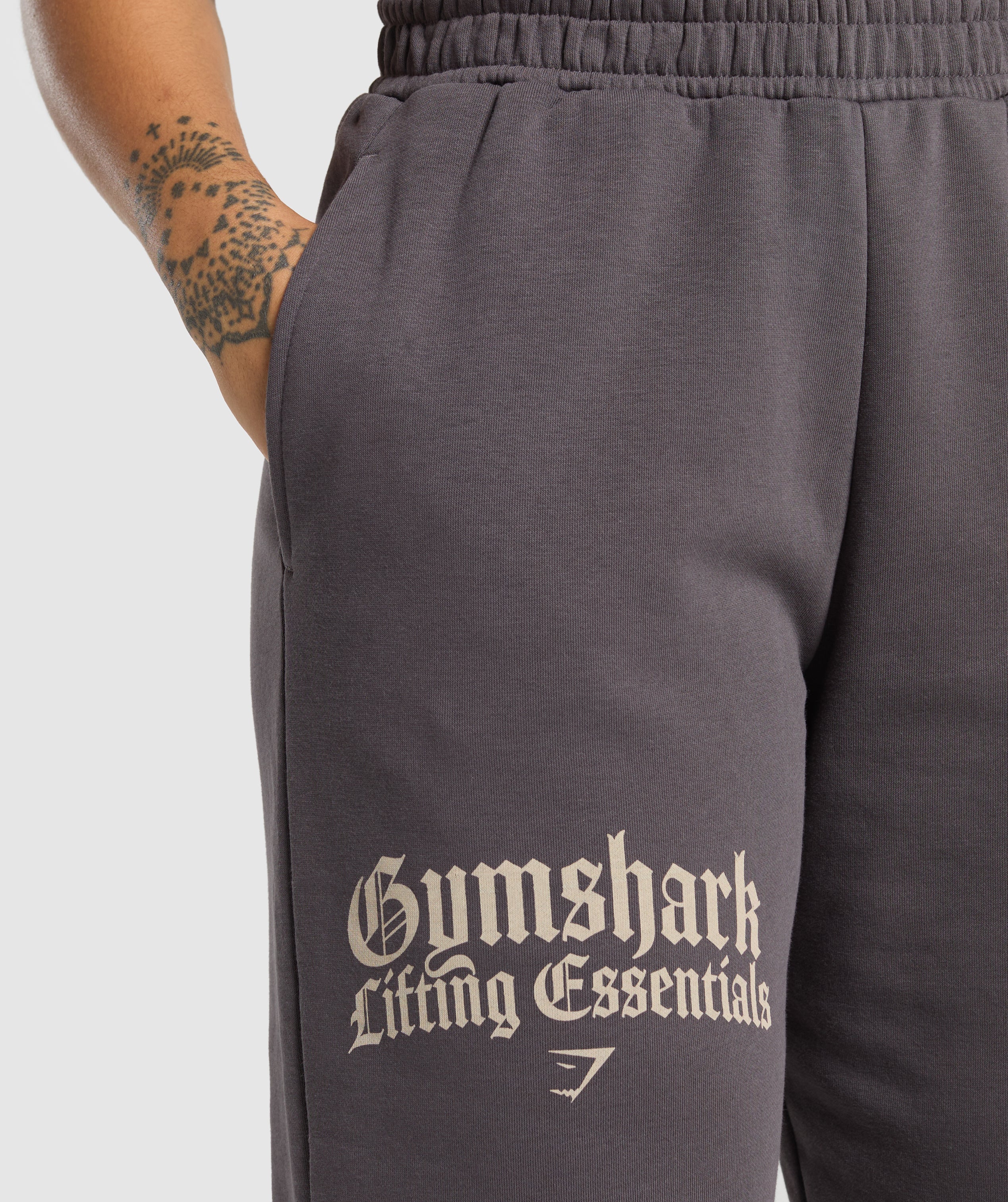 Lifting Essentials Oversized Joggers Greyed Purple