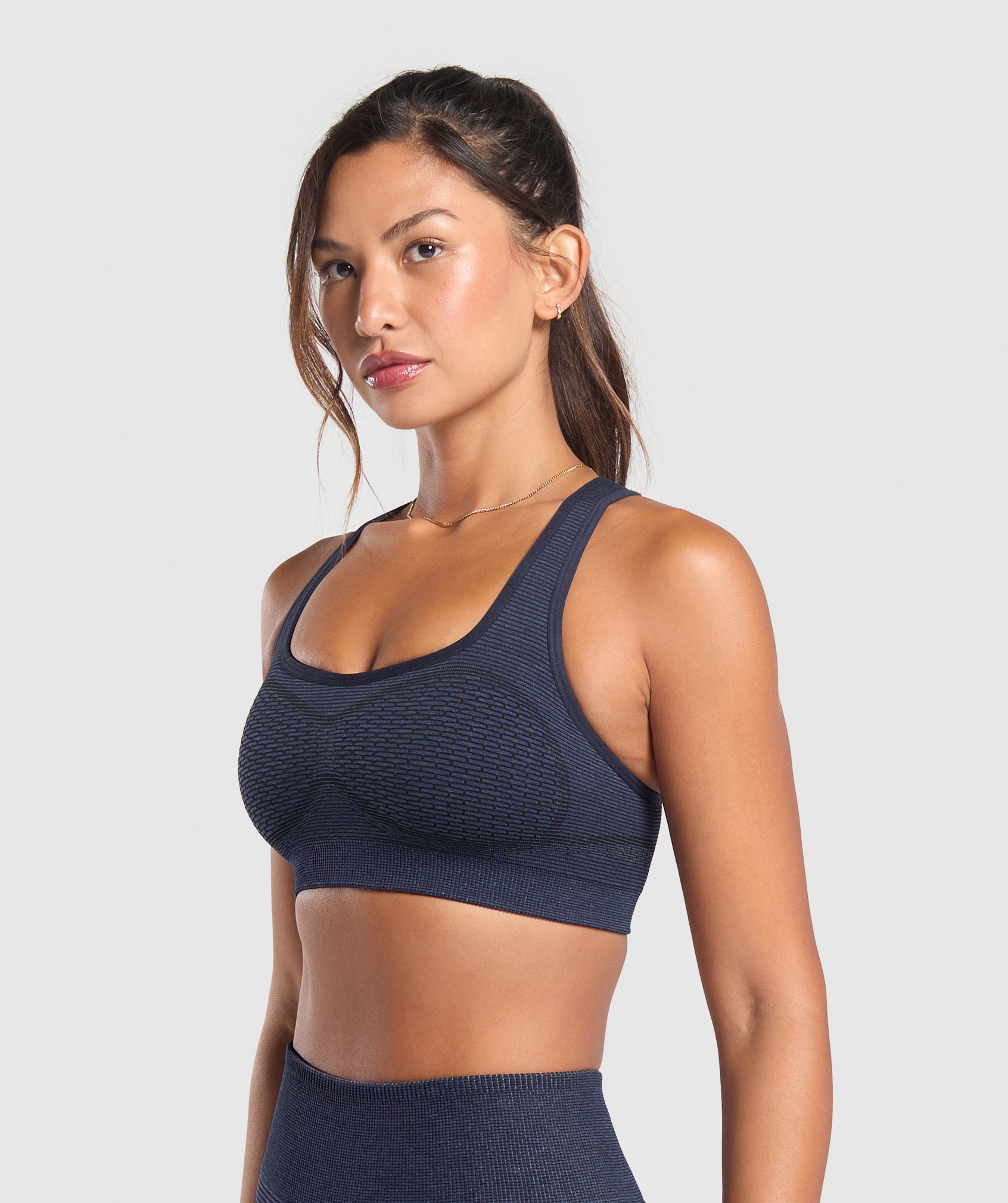 Sport Seamless Sports Bra Heavy Blue/Iron Blue