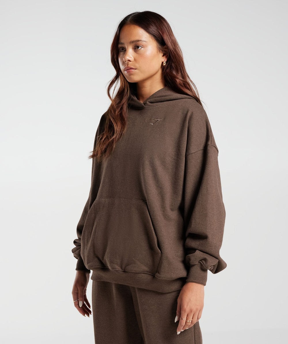 Rest Day Sweats Hoodie Cozy Brown Marl