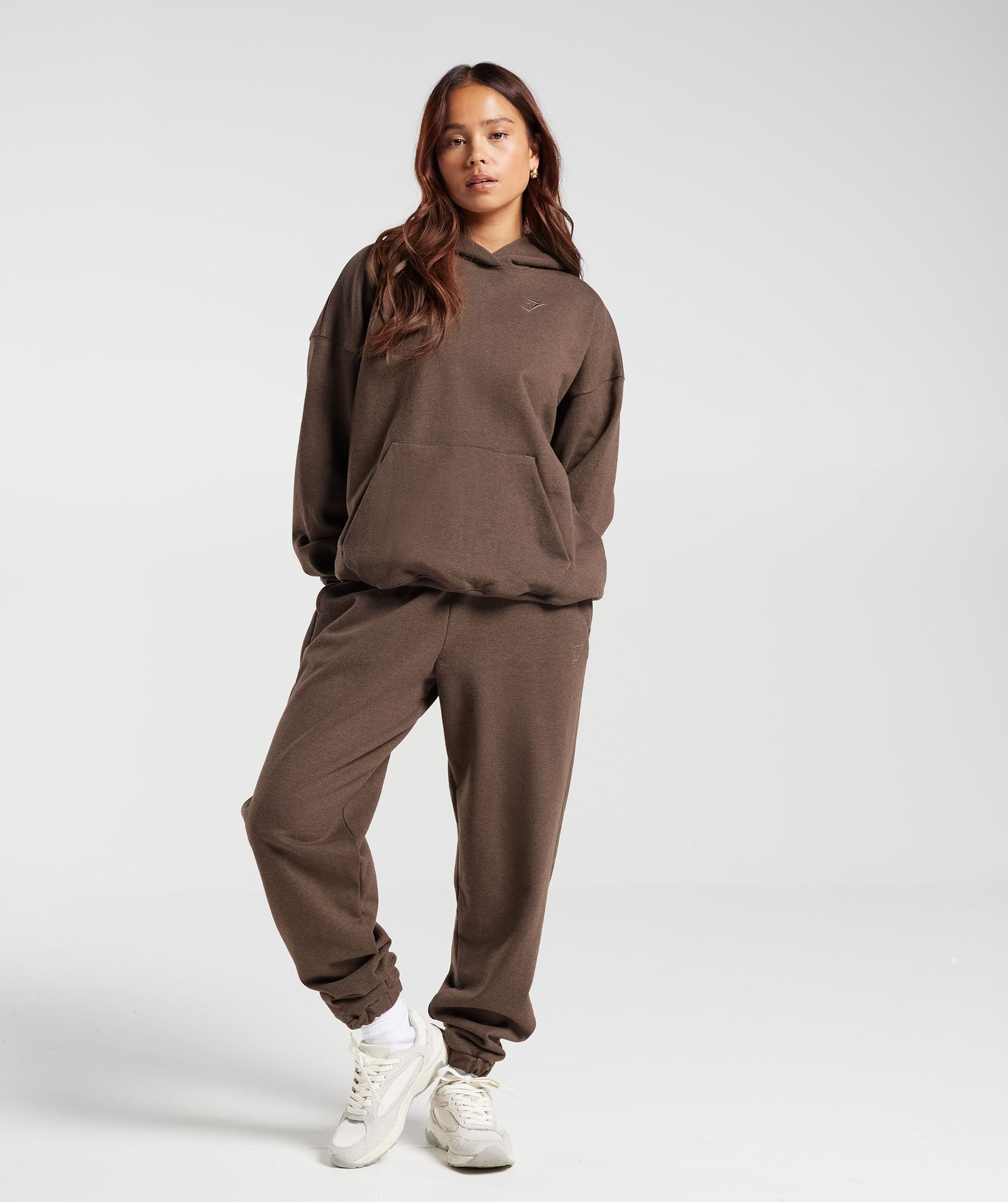 Rest Day Sweats Hoodie Cozy Brown Marl